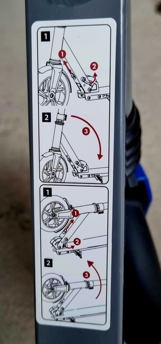 Trotinetă pliabilă Crivit + cască de protecție marimea S (53-56)