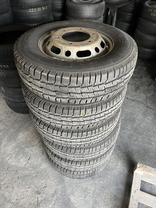 6 jante tabla+anvelope iarna 205/75/16C Michelin 8.5 mm!