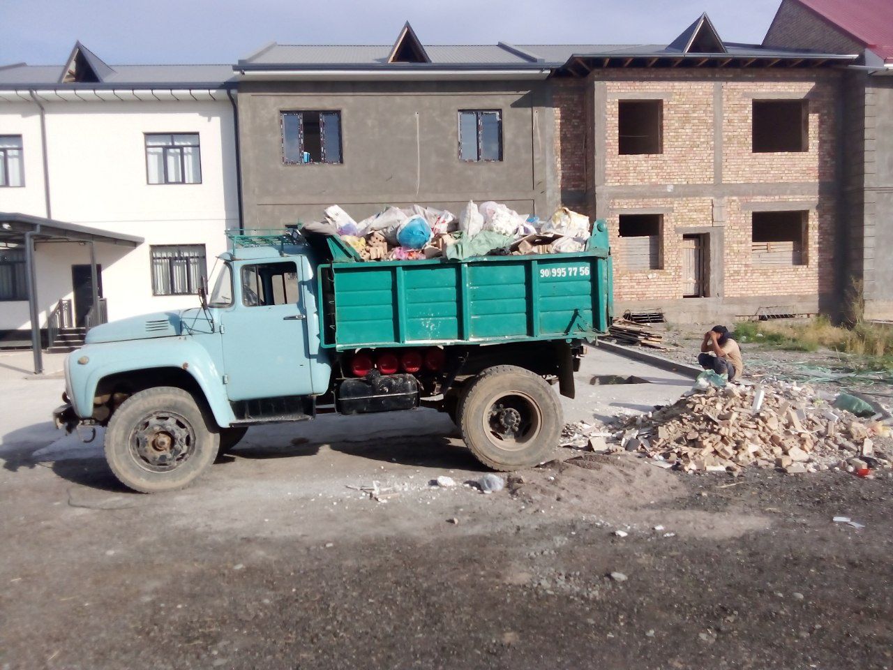 Вывоз строй мусора и хлама24/7Зил.Ahlat chiqindi musor tashish ZIL