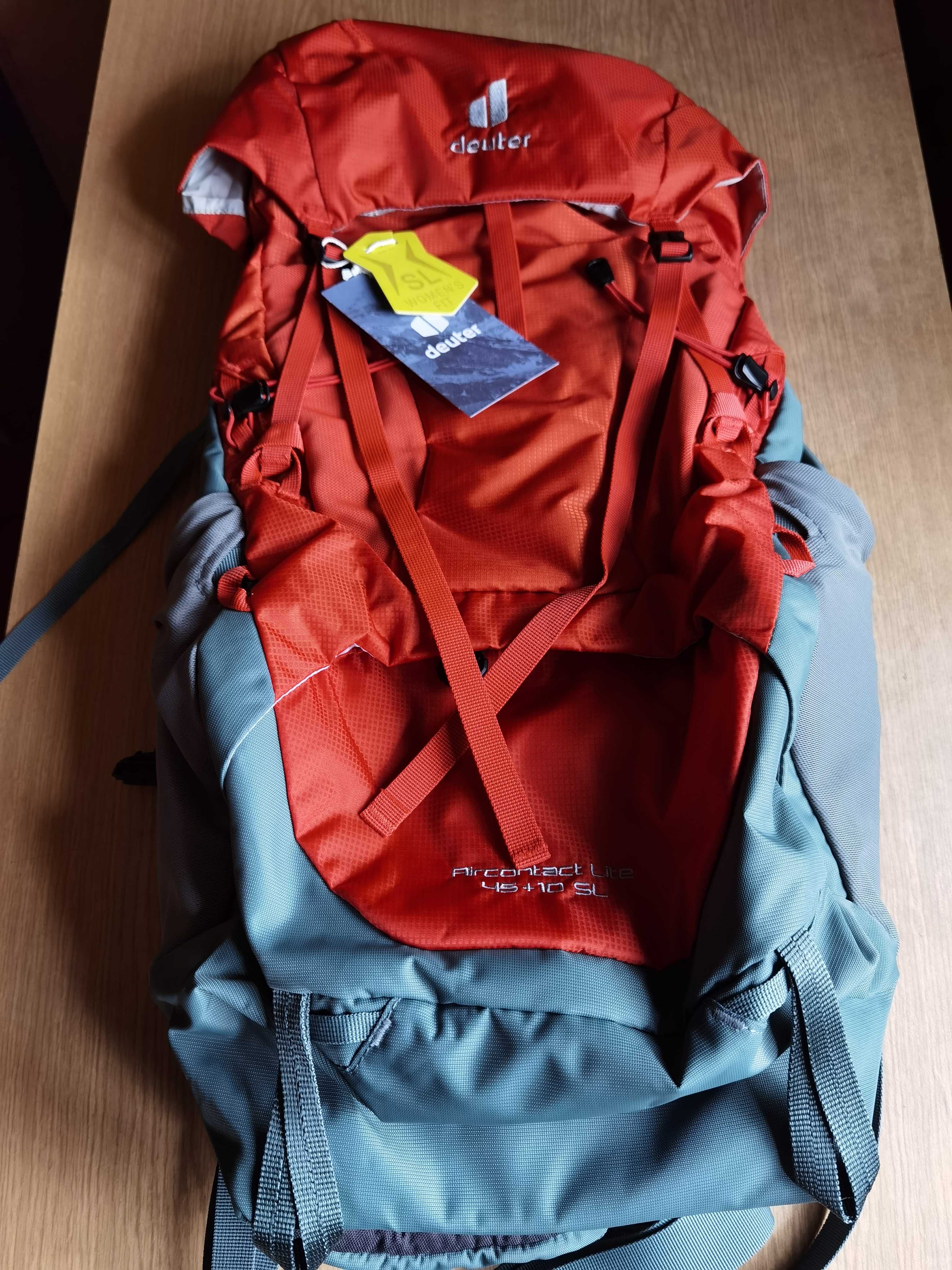 Нова дамска туристическа раница Deuter Aircontact Lite 45 + 10 SL