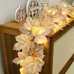 Set Decorativ LED Frunze de Toamna - 4 metri lungime