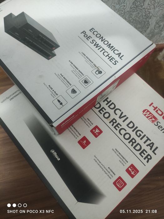 Комплект видеонаблюдения новый