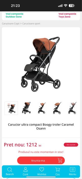 Carucior pliabil Boogy Osann