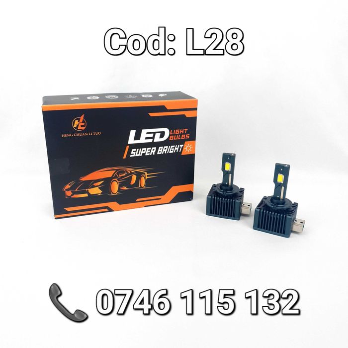 XENON Ultra Light-NOU-LED D3S-D3R-50.000Lm-6000K-Multimarca-Canbus-L28