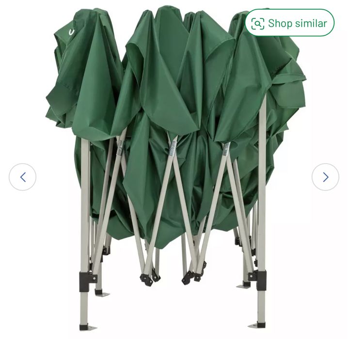 Cort Pavilion pliabil de grădină Argos Home 3m x 3m - Verde