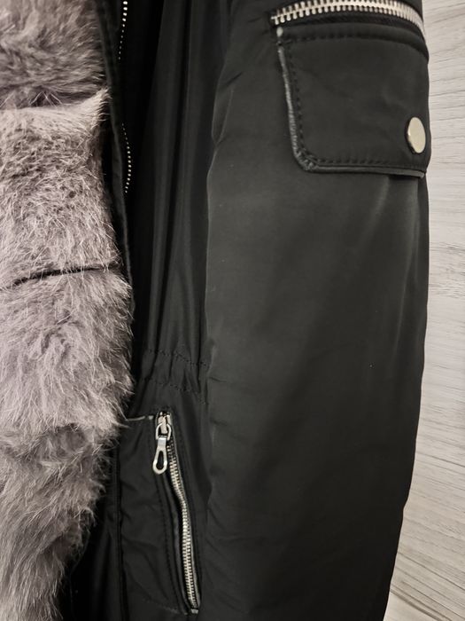 Дамска парка (яке) с лисица естествен косъм