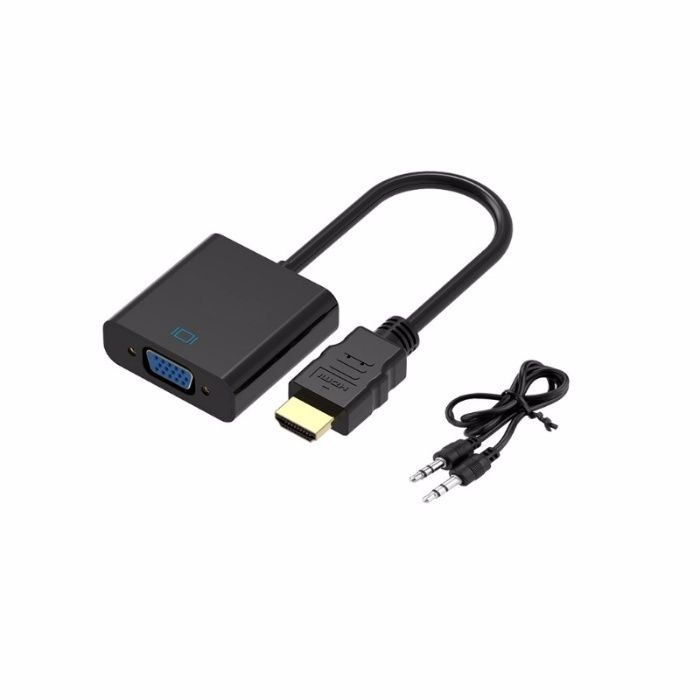 Cablu adaptor HDMI - VGA convertor + cablu audio Laptop XBOX PS3