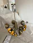 Lustra candelabru auriu 10 brate living-produs nou