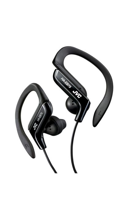 Vând căști JVC cu cârlig de ureche reglabil negru