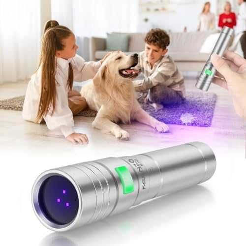 Нов Компактен, мощен, USB зареждане Черна светлина 365nm UV фенер