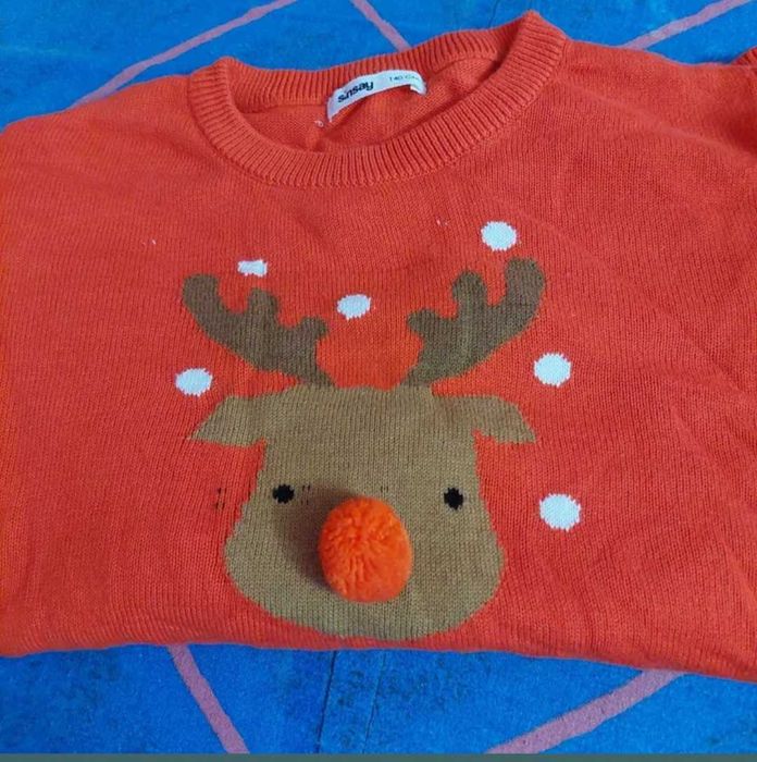 Pulover Crăciun cu model ren 140