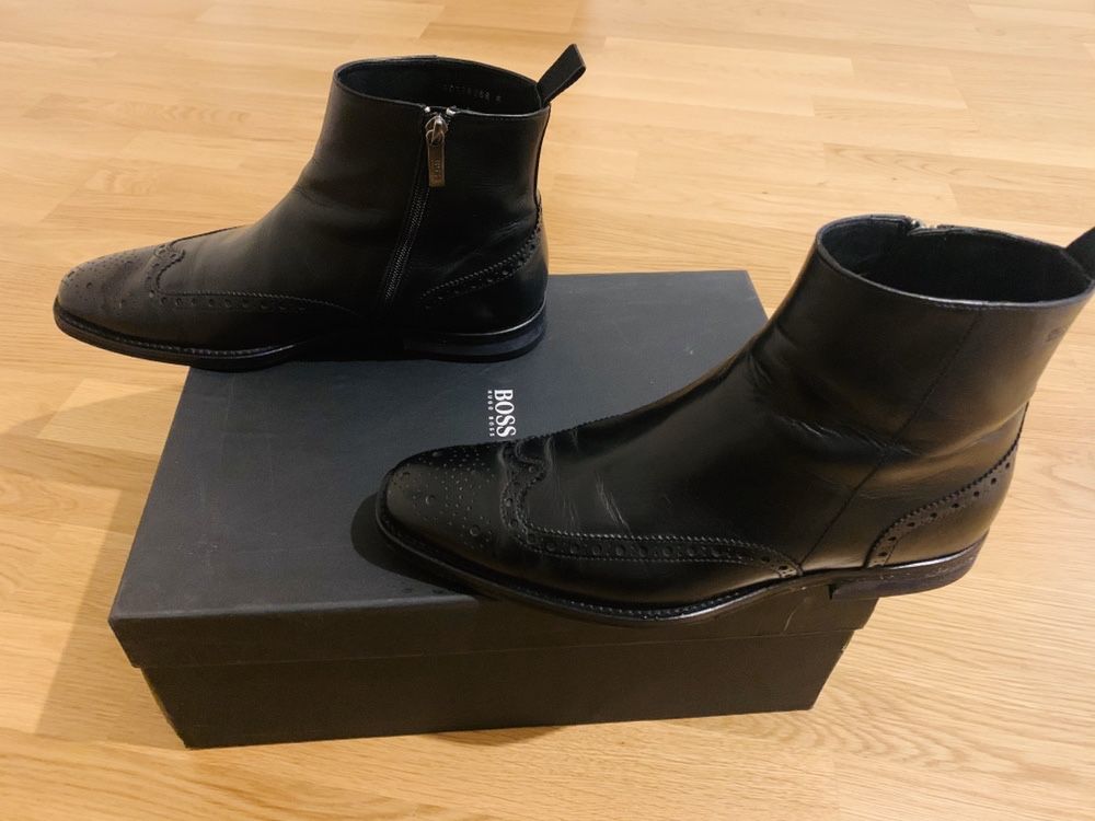 Ghete piele Hugo Boss