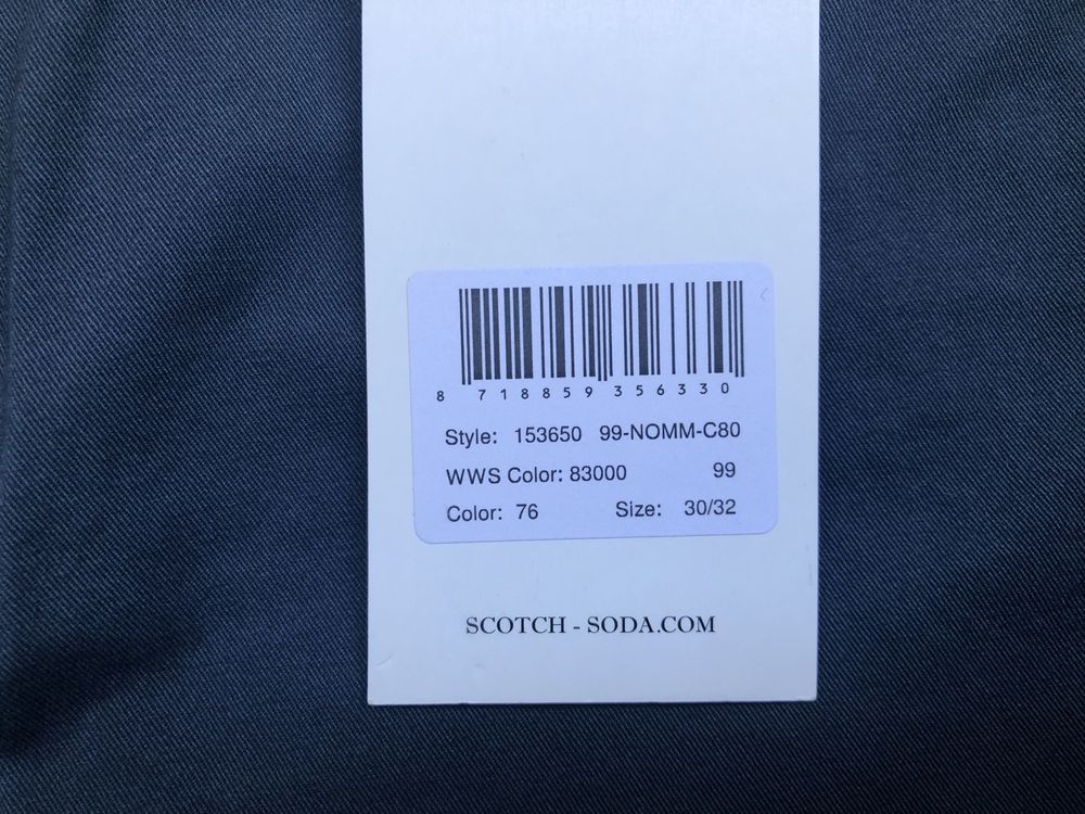 Scotch & Soda Mott Slim Fit Chino ОРИГИНАЛНИ мъжки чино панталони 30