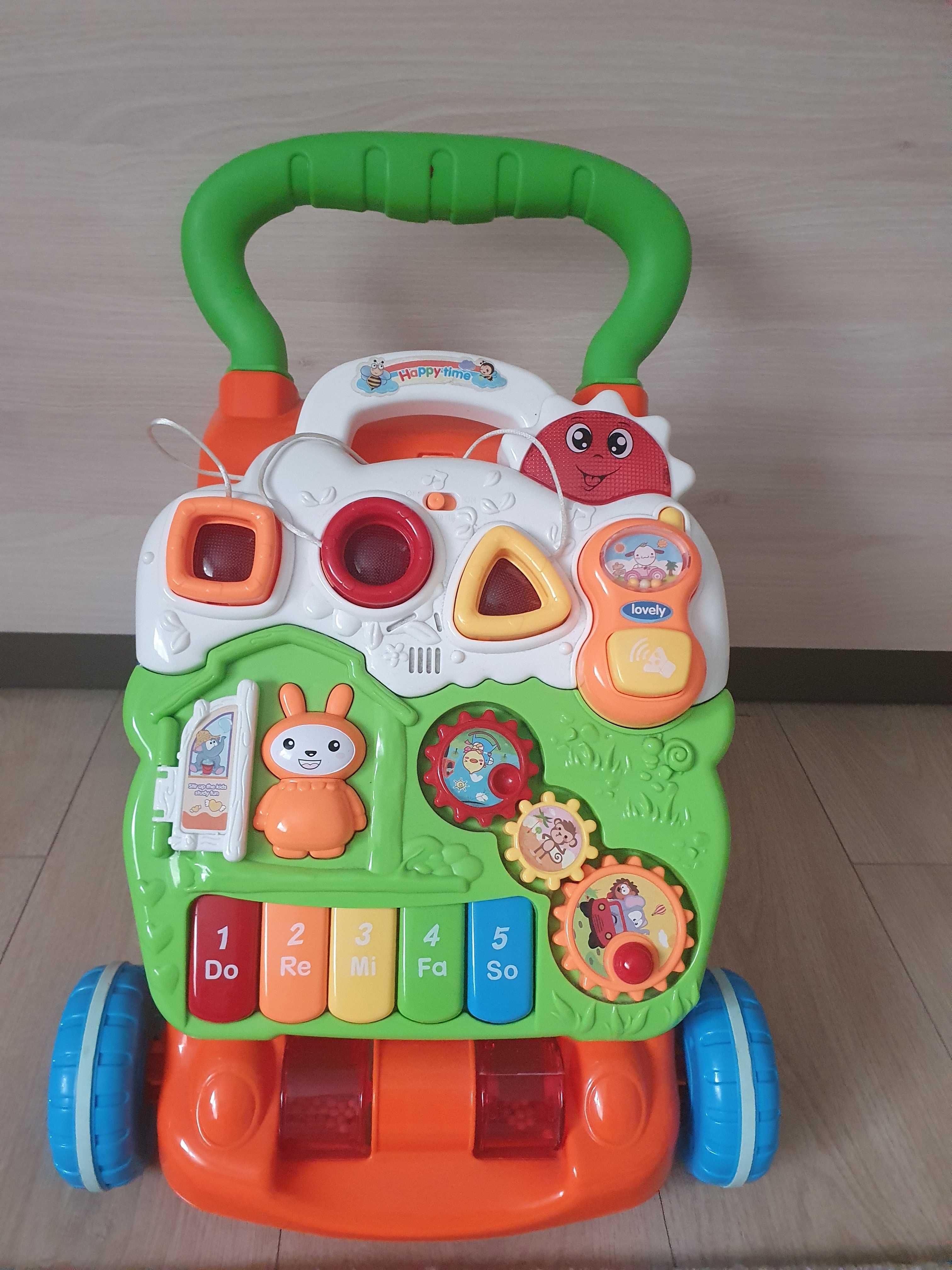 Antepremergator cu melodii si jucarii NOVOKIDS Baby Piano Walker