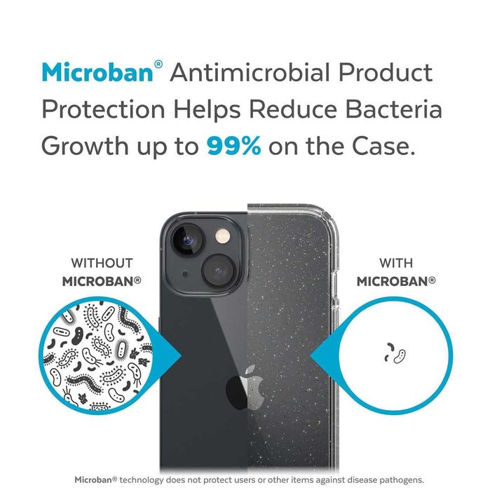 Удароустойчив калъф Speck за iPhone 13/14/Plus Presidio -Clear Glitter
