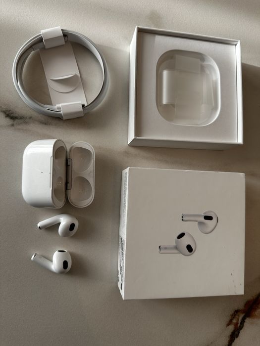 Apple AirPods 3 ORIGINALE + cablu original noi + cutie | casti