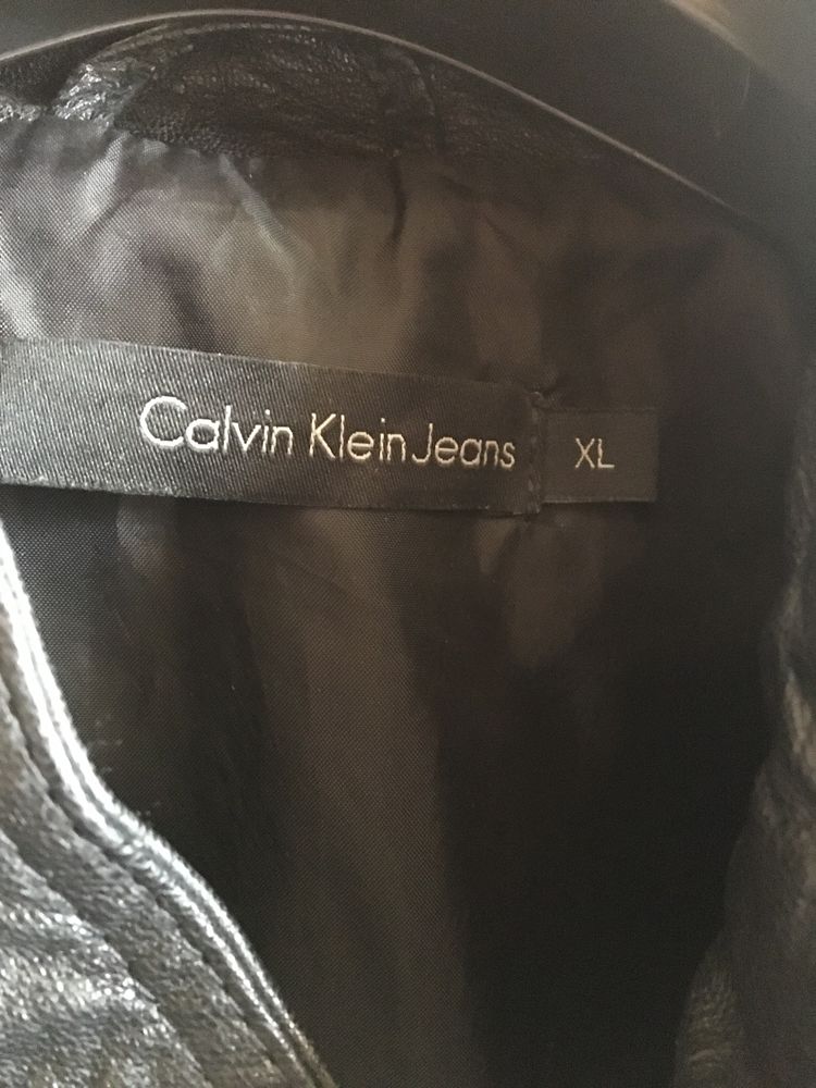Geaca de piele Calvin Klein