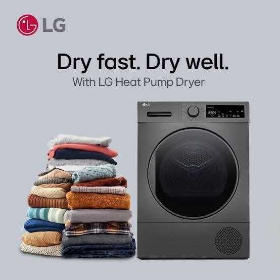 Сушильная машина LG 8 кг RH80T2SP7RM Heat Pump Sensor Dry