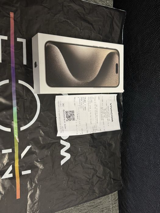 КАТО НОВ 256GB iPhone 15 PRO MAX Гаранция Vivacom 2025 г. Natural
