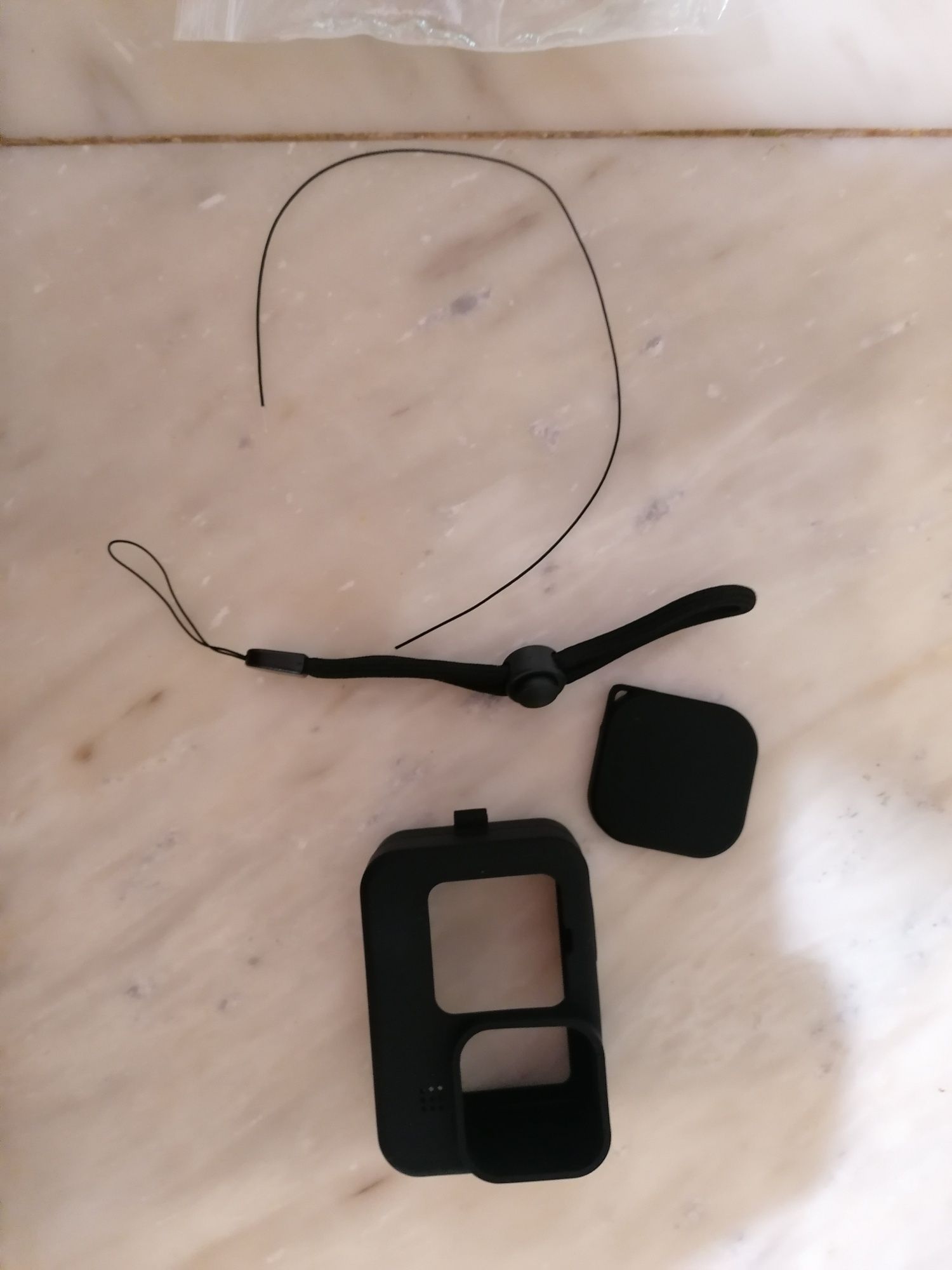 Калъф за GoPro Hero 9/10/11/12 Black, Капаче, Силикон, Черен/Син