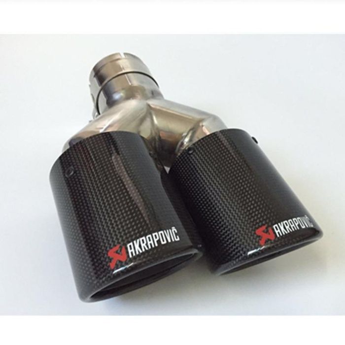 Спортни Накрайници за Гърне Akrapovic Двойни Карбон BMW М Audi S RS