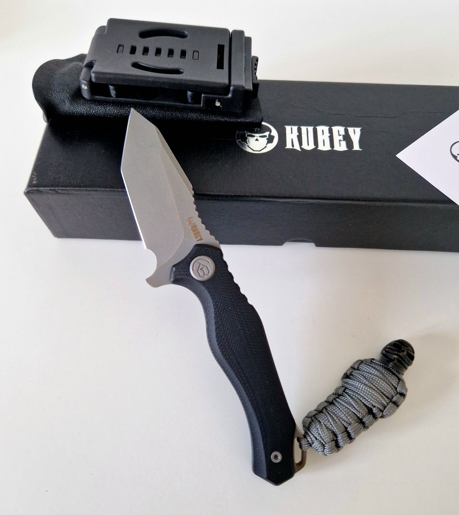 Cutit EDC fixed blade Kubey Golf, AUS-10, stonewash, nou