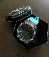 Casio G-Shock GA-2100 Watch * Casioak Mod Crystal Clear Rainbow