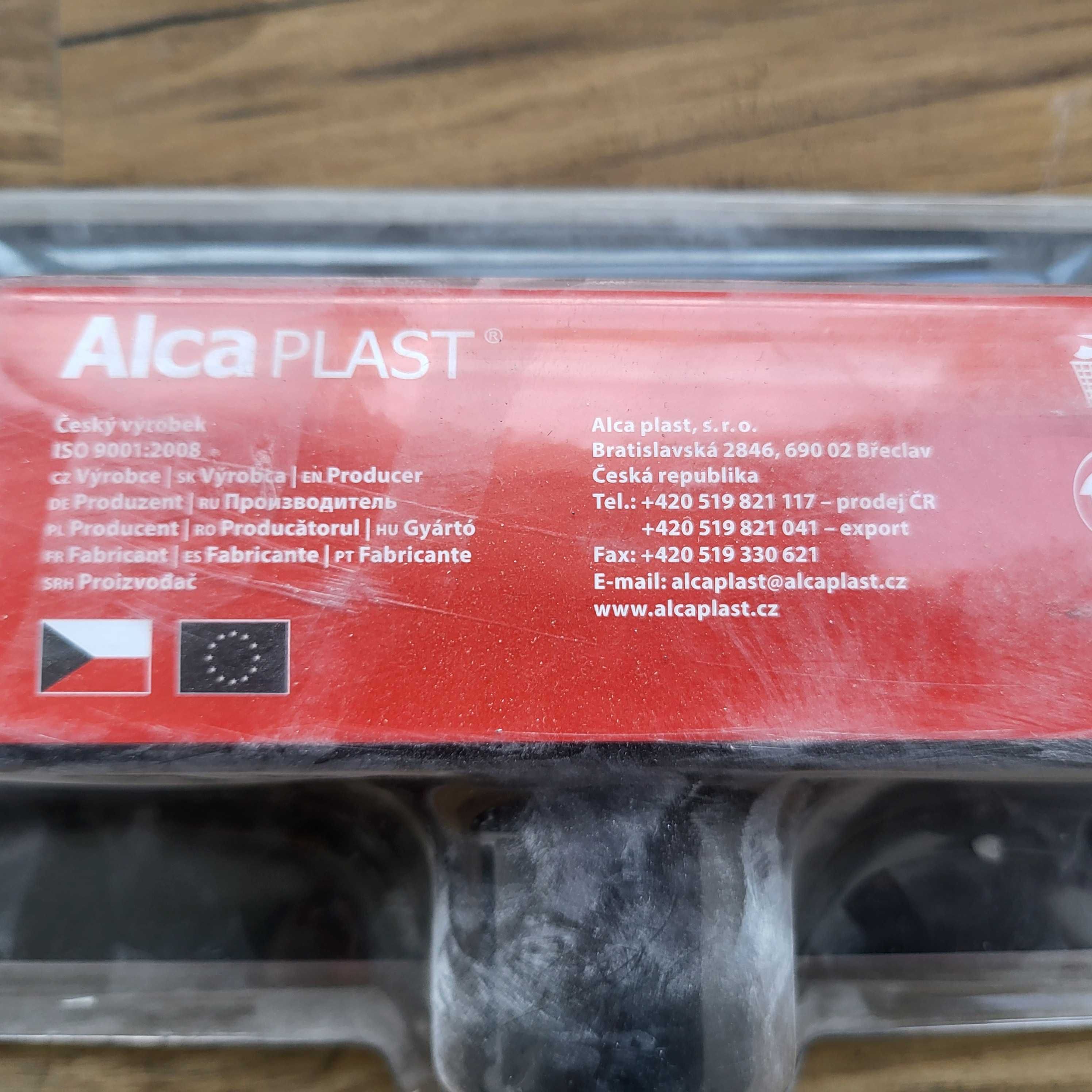 Черен подов линеен сифон Alca Plast 850 mm