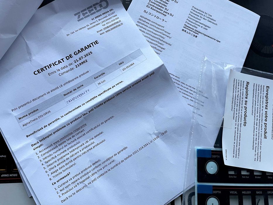 AlphaTheta (Pioneer) DDJ-GRV6 - ca noua, 3 ani garantie