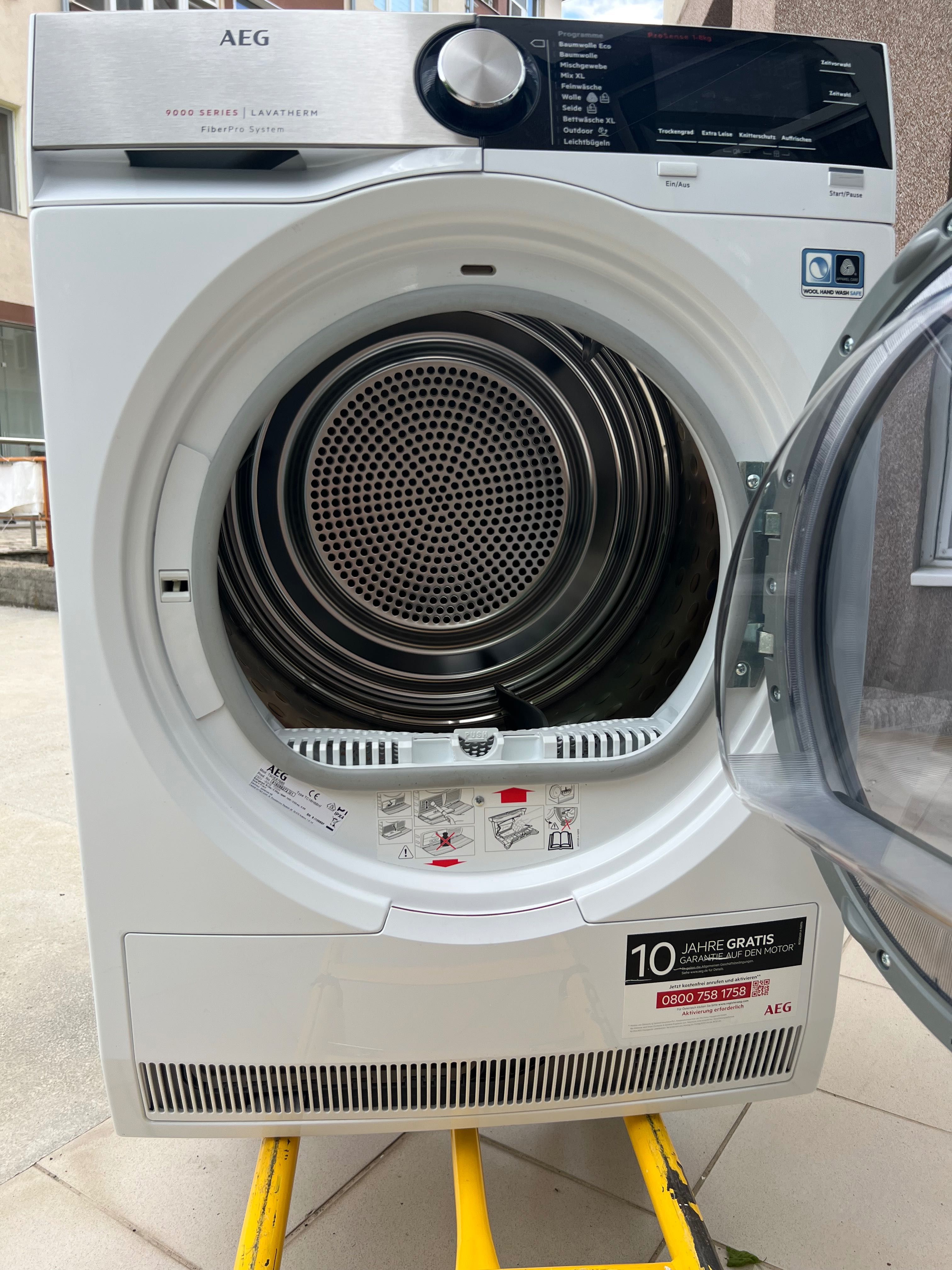 Сушилня AEG Lavaterm -8 кг,серия 9000,термопомпа