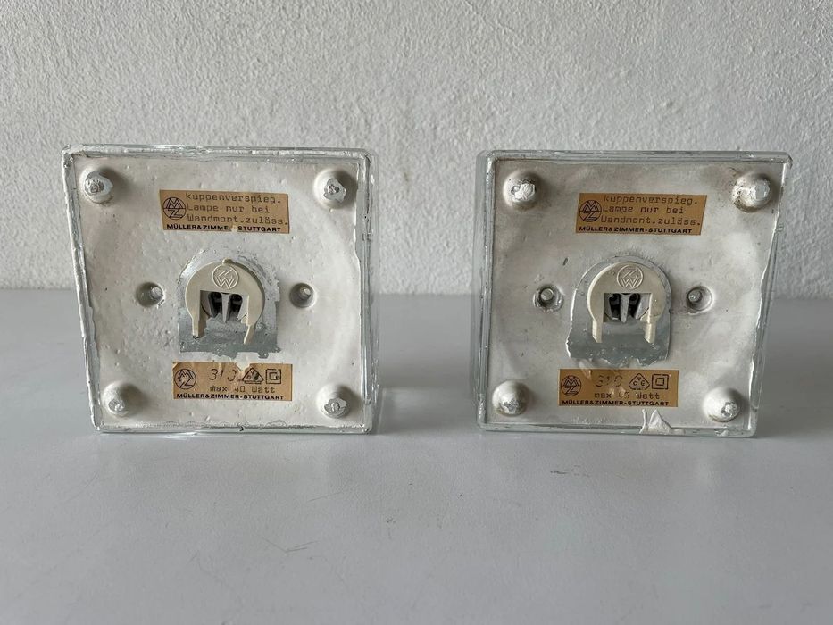 lampi lampa aplica spoturi perete tavan MÜLLER & ZIMMER cristal 1970