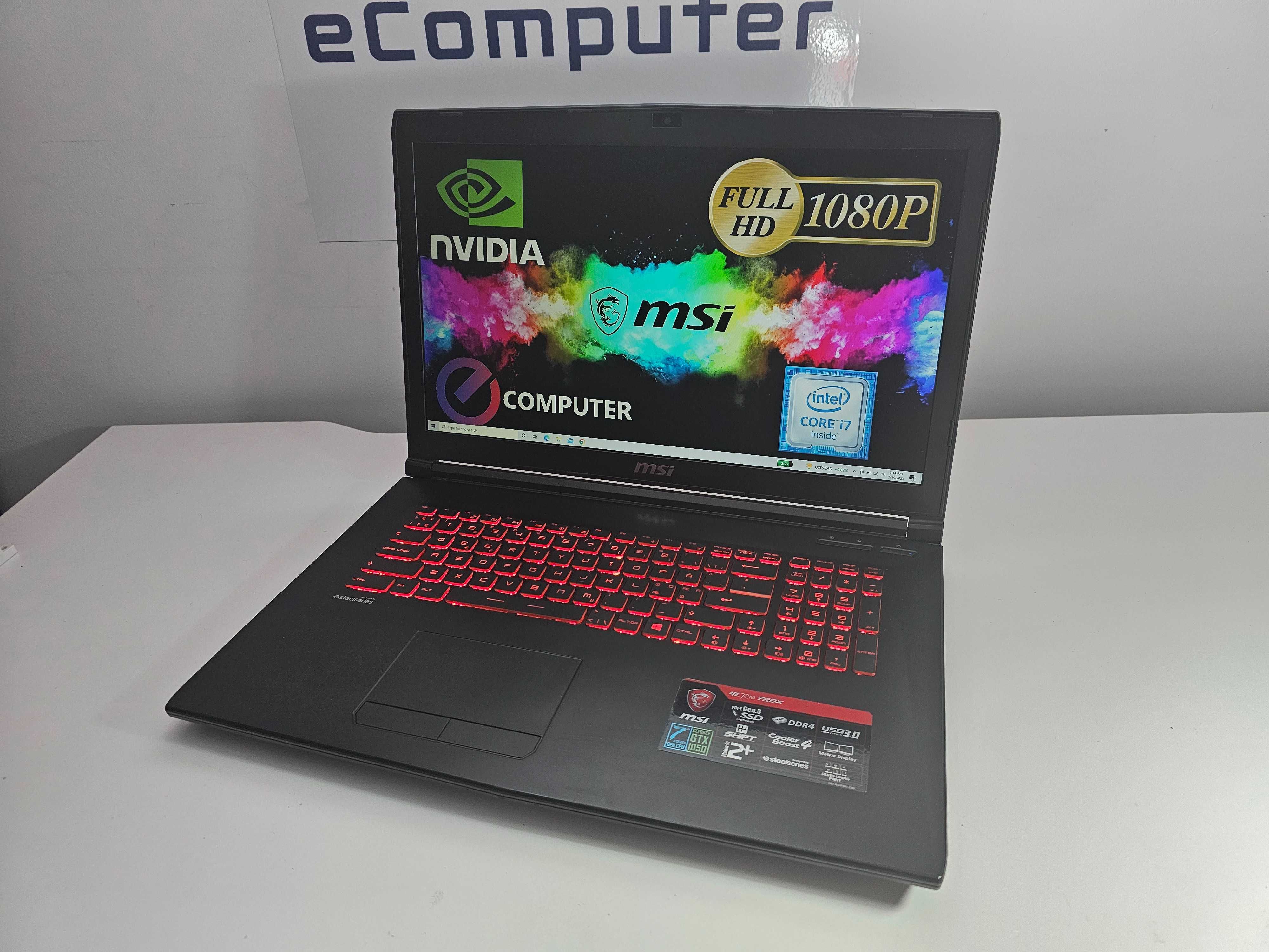 Laptop MSI Gaming Dominator PRO  i7 32gb GTX 1070  ca NOU . Garantie