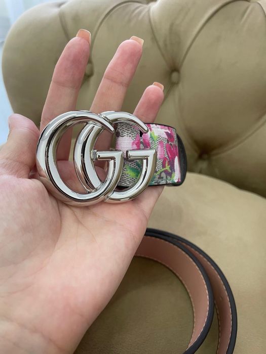 Curea Gucci imprimeu floral