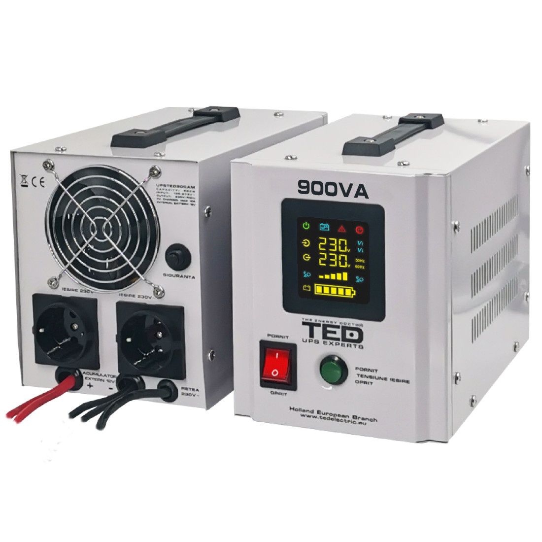 UPS Pentru Centrala 900VA 500W cu Ecran LCD si Sinusoidala Pura