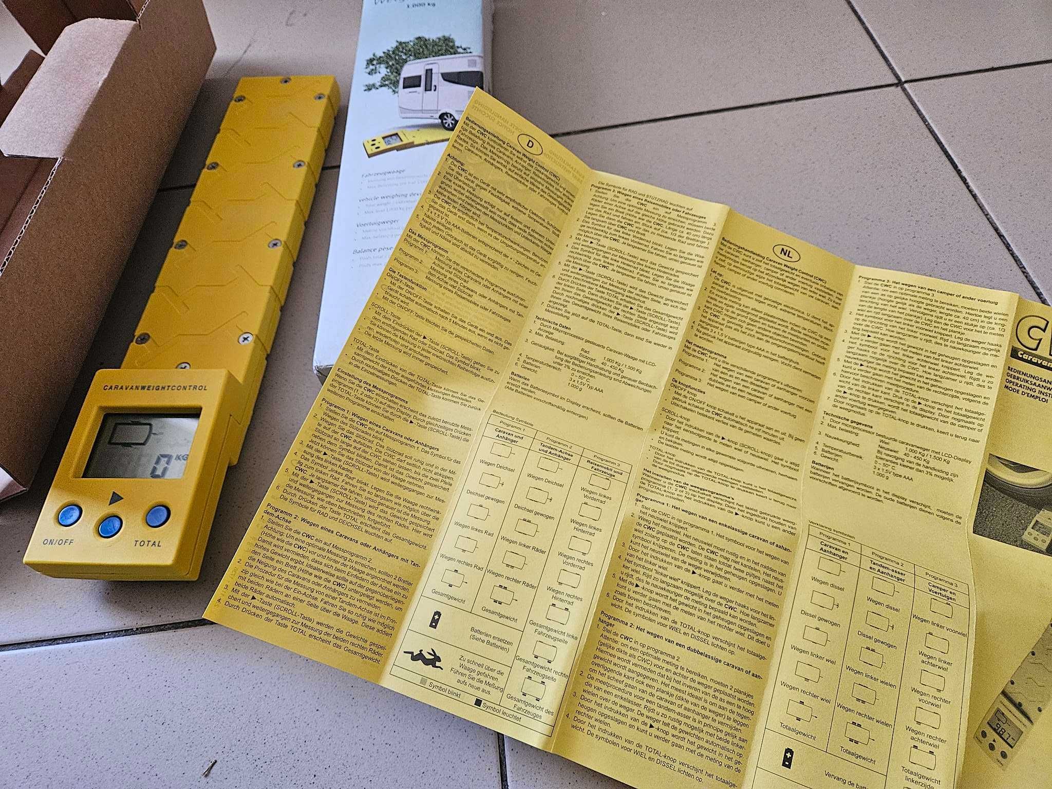 Controlul greutății pentru rulotă portabilă Reich 1000 kg