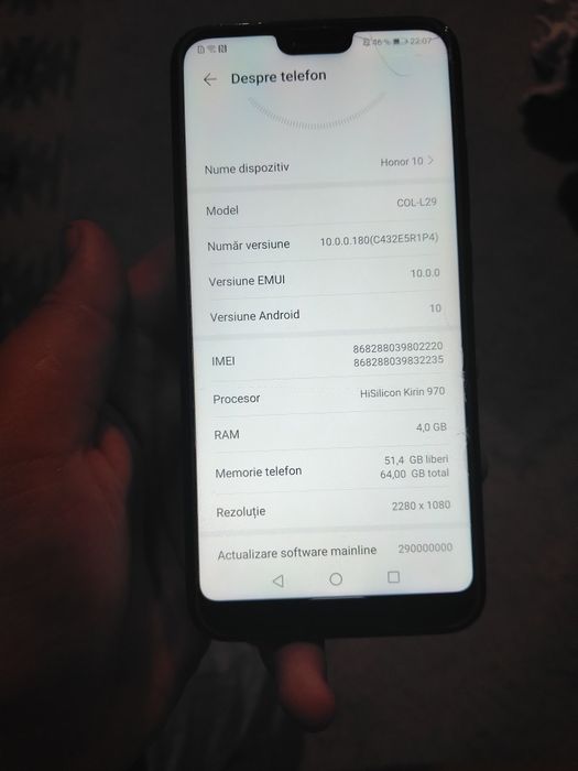 Vând telefon honor 10