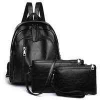 Комплект-Раница, малка чанта и портмоне.