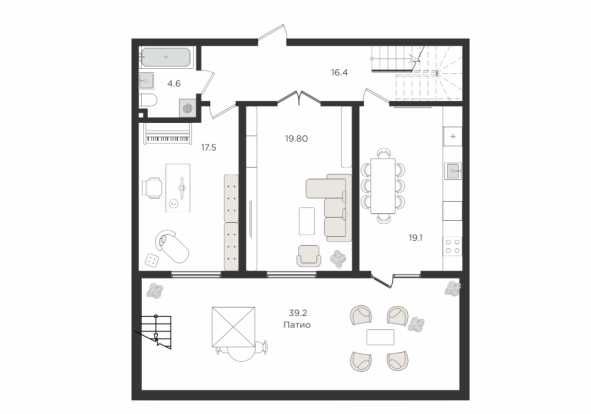 ЖК Soy Bo`yi 4-к квартира Дуплекс 150м2. г.Ташкент, Учтепинский р-н