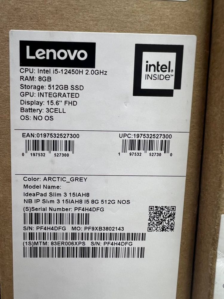 Lenovo IdeaPad Slim3 i5-12450H