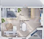 Apartament de lux cu 1 camera, 38.71 mp, zona Rediu