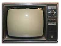 Черно белый телевизор