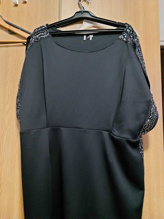Rochie dreaptă bleumarin elegantă