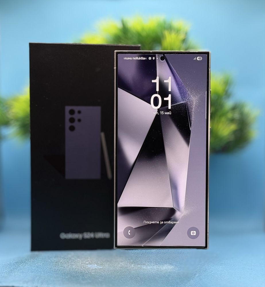 ГАРАНЦИОНЕН!!! Samsung Galaxy S24 Ultra, 12GB RAM, 256GB, 5G, Violet