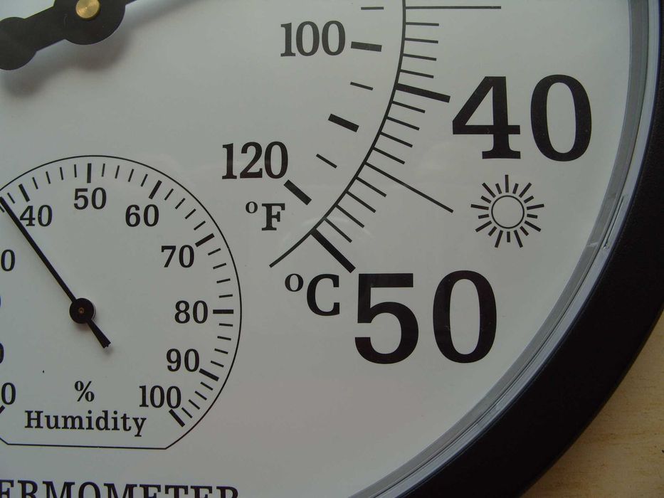 Голям и много точен термометър с хигрометър