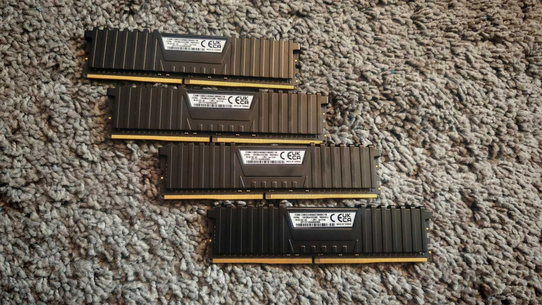 Рам памет CORSAIR VENGEANCE LPX 128GB (4x32GB) DDR4 3600Mhz