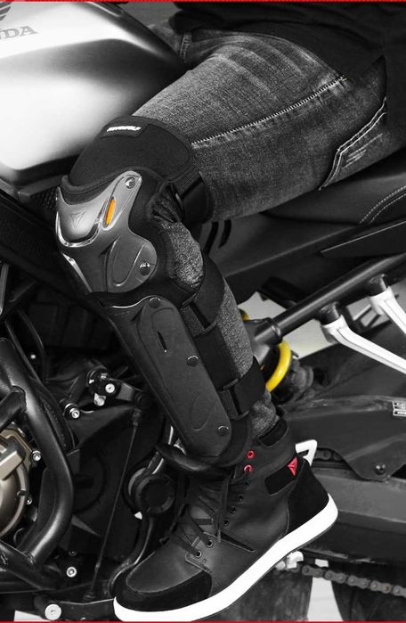 Set genunchiere si cotiere moto protectie Shell certificat CE Motowolf