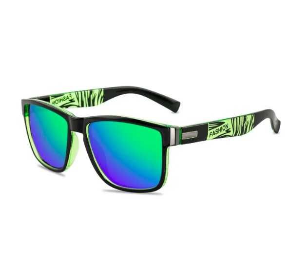 ochelari de soare vintige polarizati unisex noi verde albastru