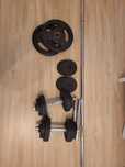 Set greutati haltera si gantere
