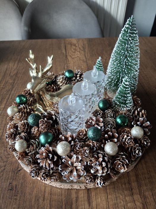 Коледни свещници  с диаметър 25 см