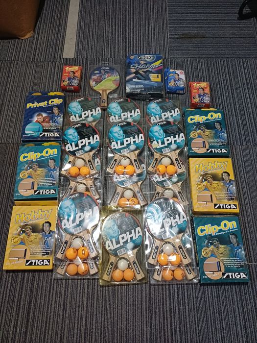 Palete, fileu și mingii Stiga